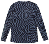 Troy Lee Designs WOMENS LILIUM LS JERSEY TWISTED CHECKERS BLACK / GRAY BACK