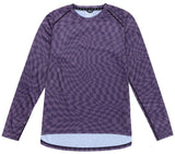 Troy Lee Designs WOMENS LILIUM LS JERSEY TWISTED CHECKERS DEEP PURPLE FRONT
