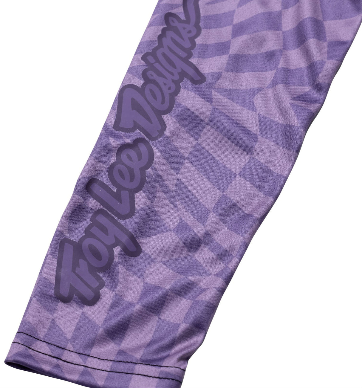 Troy Lee Designs WOMENS LILIUM LS JERSEY TWISTED CHECKERS DEEP PURPLE SLEEVE