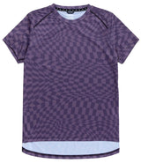 Troy Lee Designs WOMENS LILIUM SS JERSEY TWISTED CHECKERS DEEP PURPLE FRONT