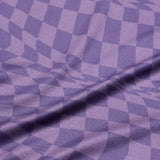 Troy Lee Designs WOMENS LILIUM SS JERSEY TWISTED CHECKERS DEEP PURPLE MATERIAL
