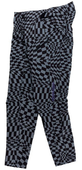 Troy Lee Designs WOMENS LILIUM PANT TWISTED CHECKERS BLACK SIDE FRONT