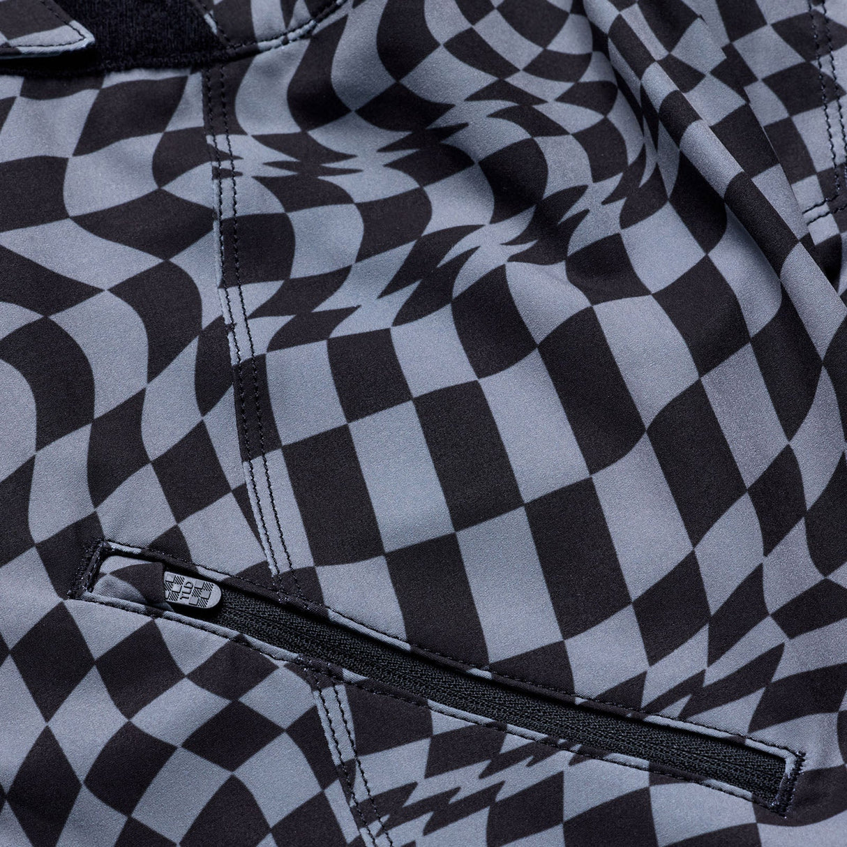 Troy Lee Designs WOMENS LILIUM PANT TWISTED CHECKERS BLACK ZIPPER