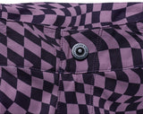 Troy Lee Designs WOMENS LILIUM PANT TWISTED CHECKERS PURPLE BUTTON