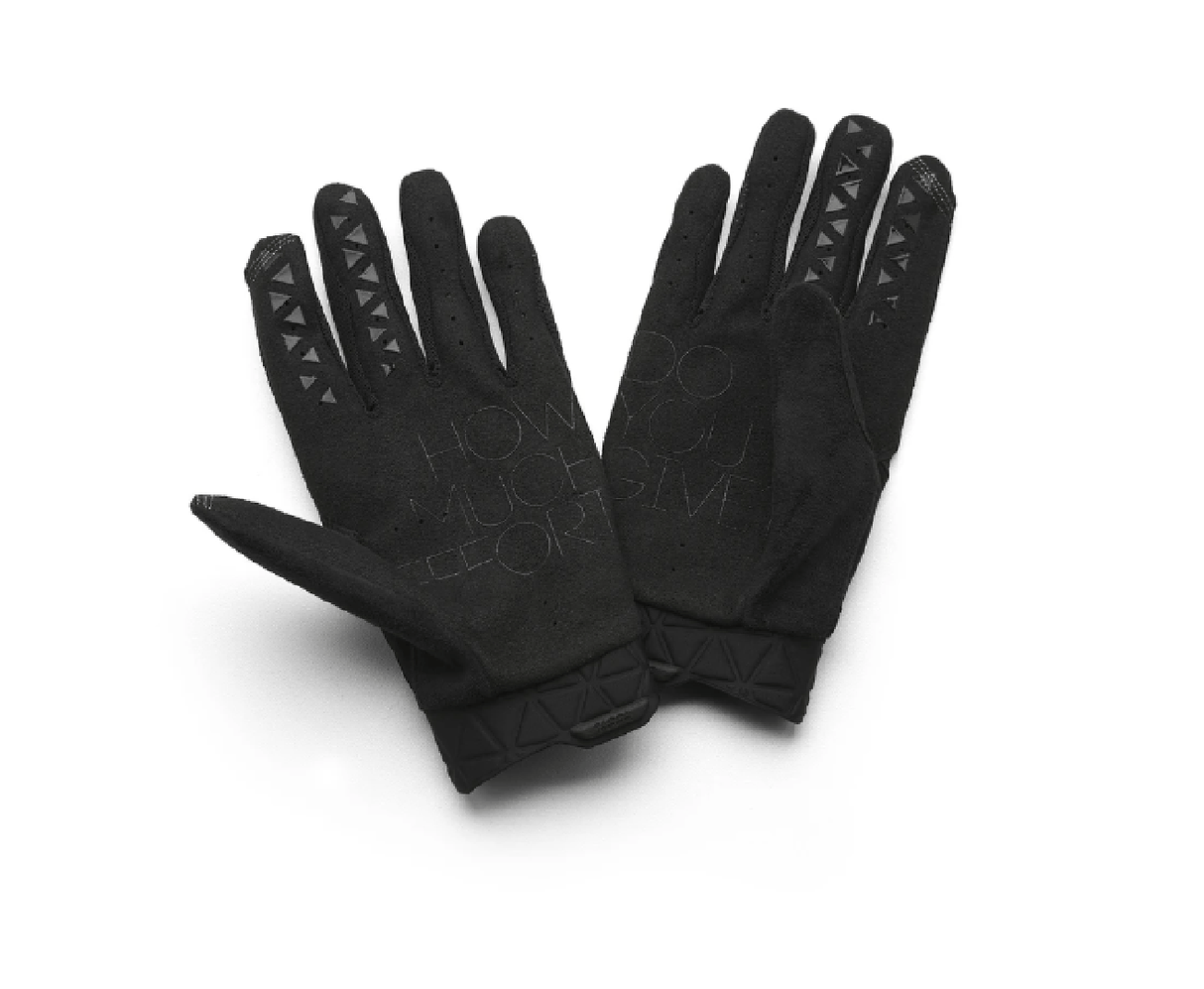 100 Percent Geomatic Gloves Cyan/Charcoal MTB gloves