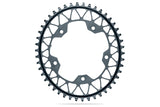 absoluteBLACK Oval PREMIUM Shimano GRAVEL 1X 110BCD 5 Hole NW Chainring Black / 50T