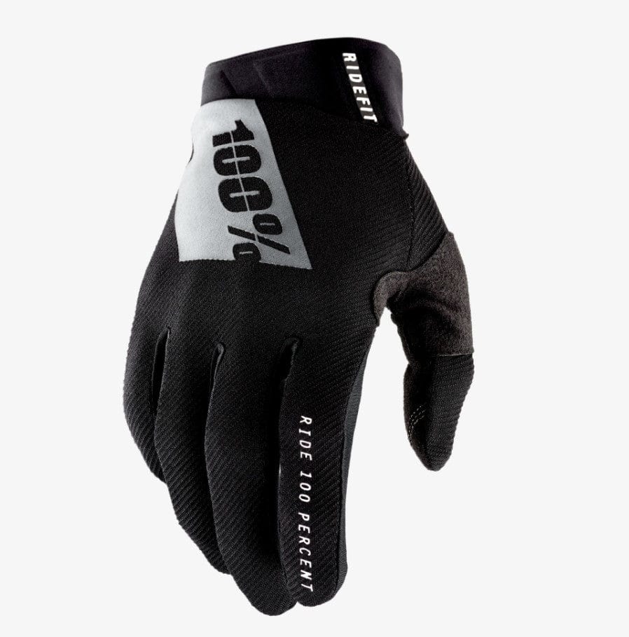 100 Percent RIDEFIT Gloves Black