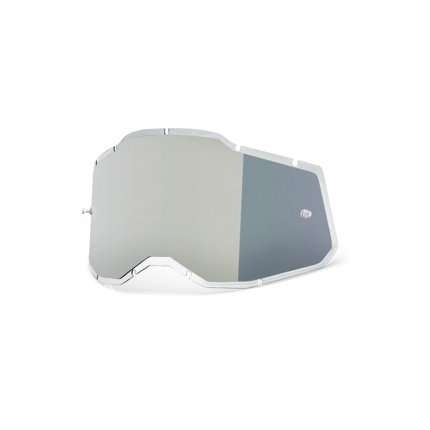100 Percent RC2/AC2/ST2 Repl Lens - Injected Silver