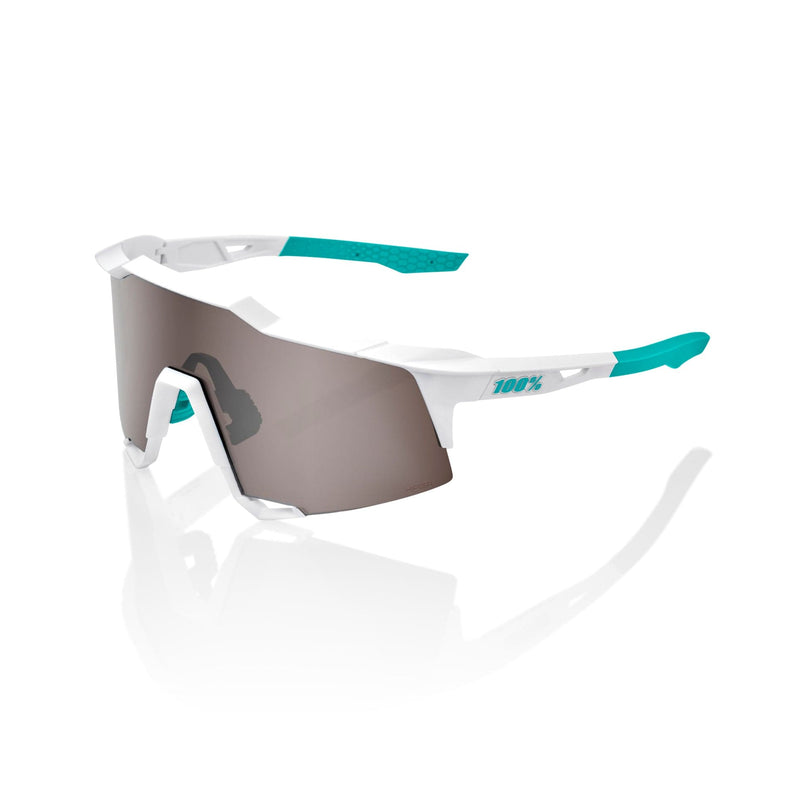 100 Percent Speedcraft Sunglasses BORA Team White/HiPER Silver Lens
