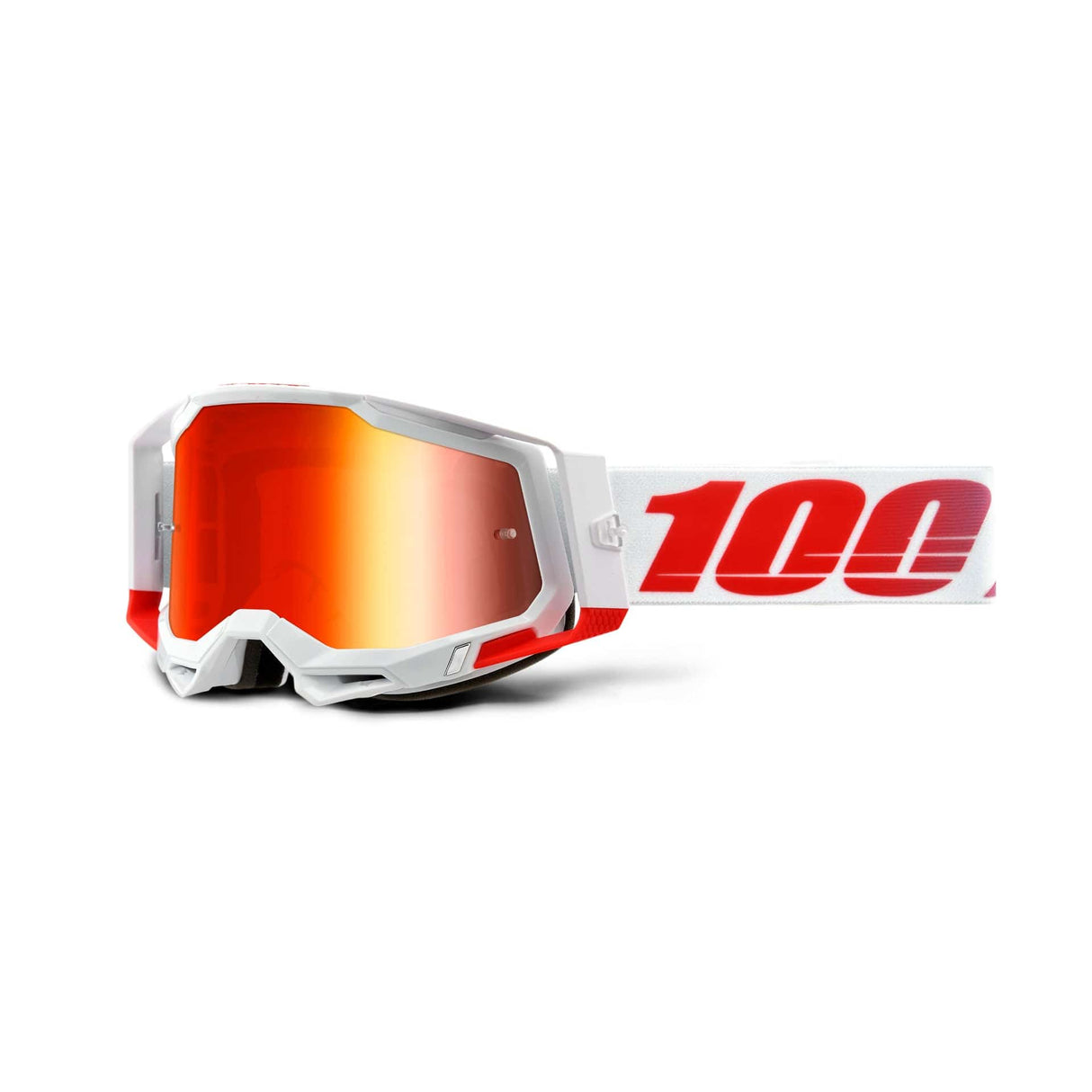 100 Percent RACECRAFT 2 Goggle St Kith - Mirror Red
