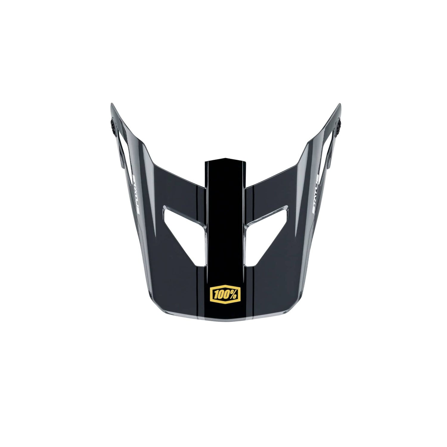 100 Percent STATUS Repl Visor Youth Carby/Charcoal