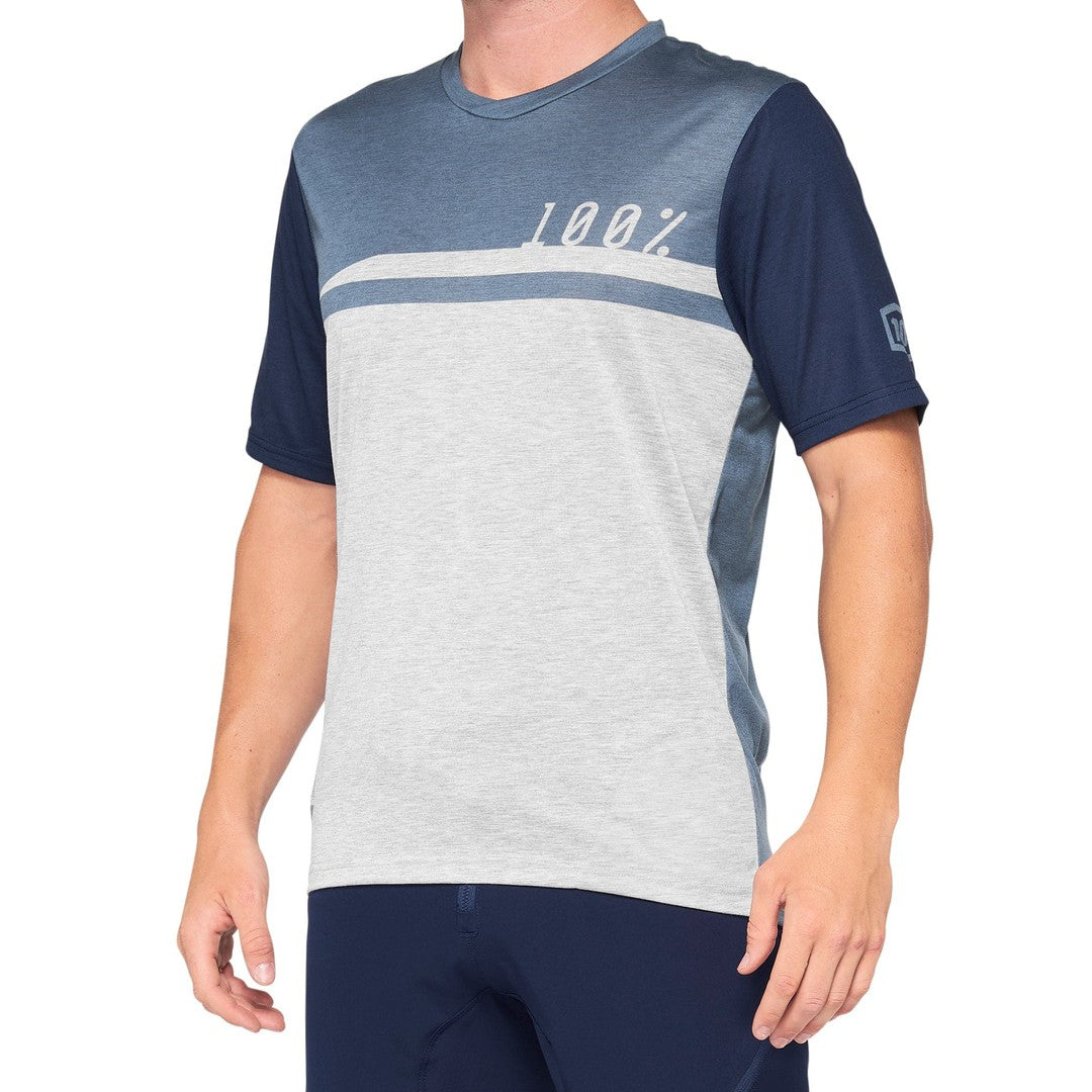 100 Percent AIRMATIC Jersey Steel Blue/Grey
