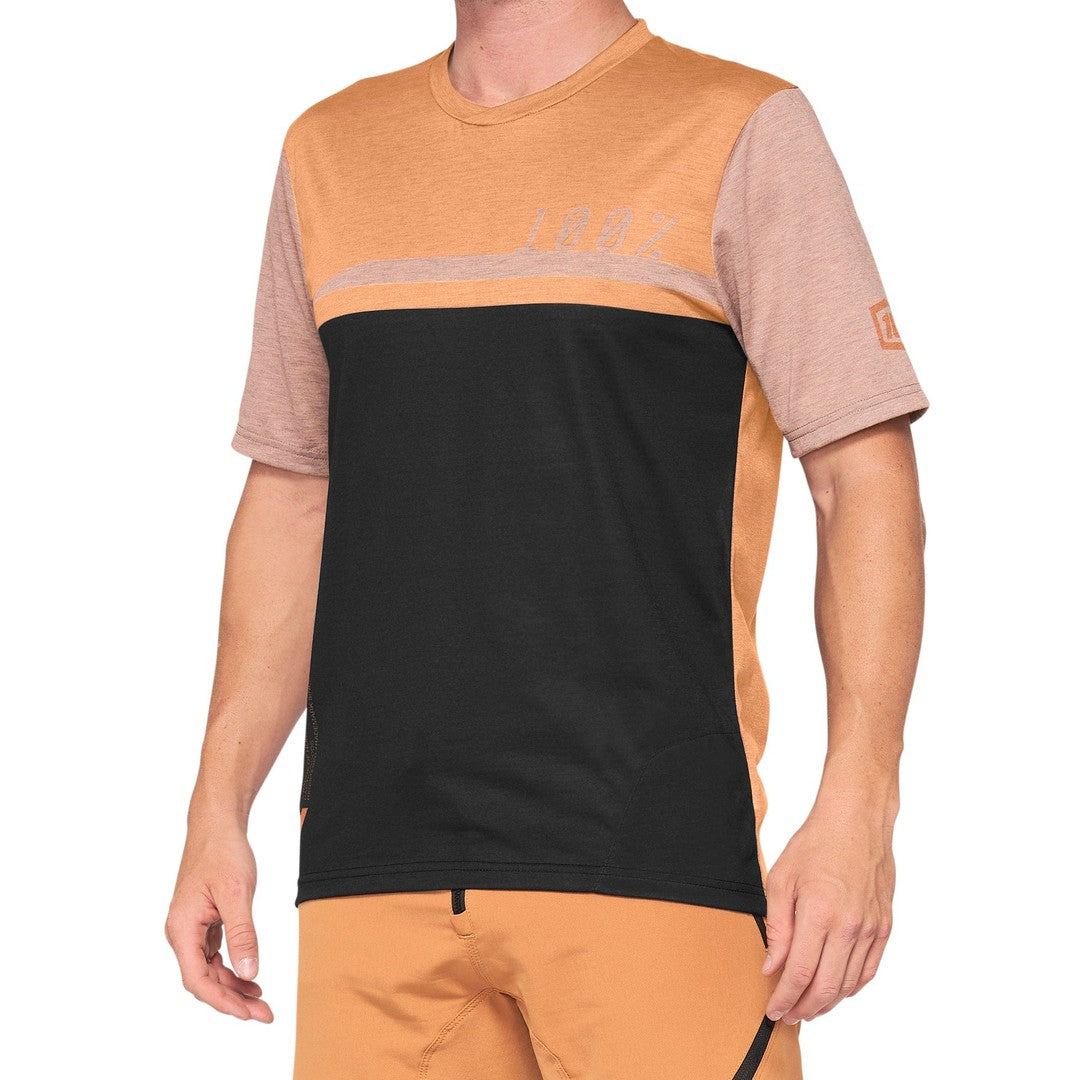100 Percent AIRMATIC Jersey Caramel/Black