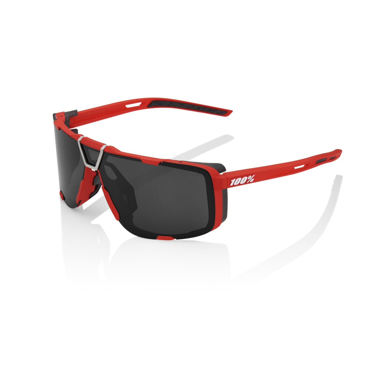 100 Percent Eastcraft Sunglasses Soft Red/Black Mirror Lens