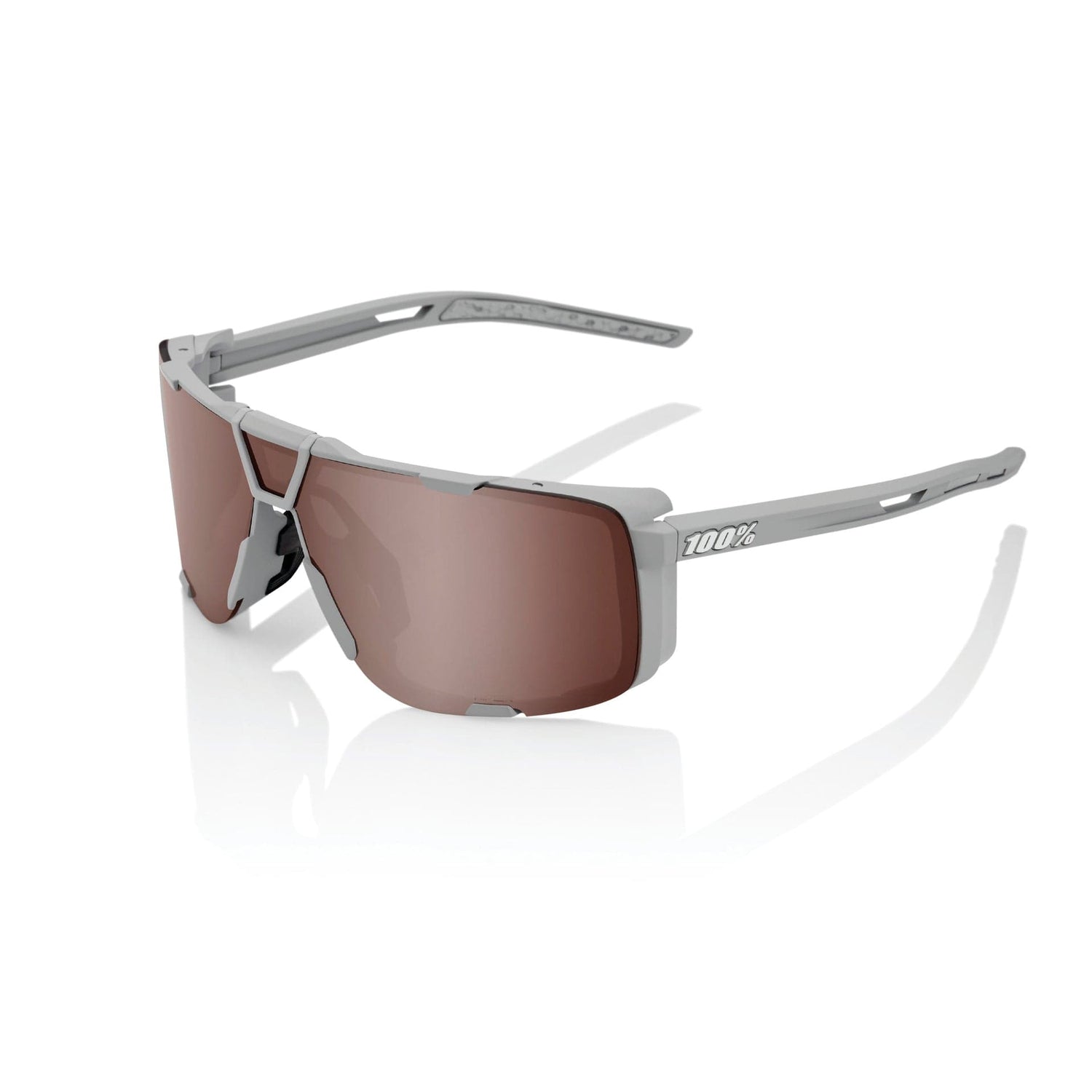 100 Percent Eastcraft Sunglasses Soft Cool Grey/HiPER Silver Lens