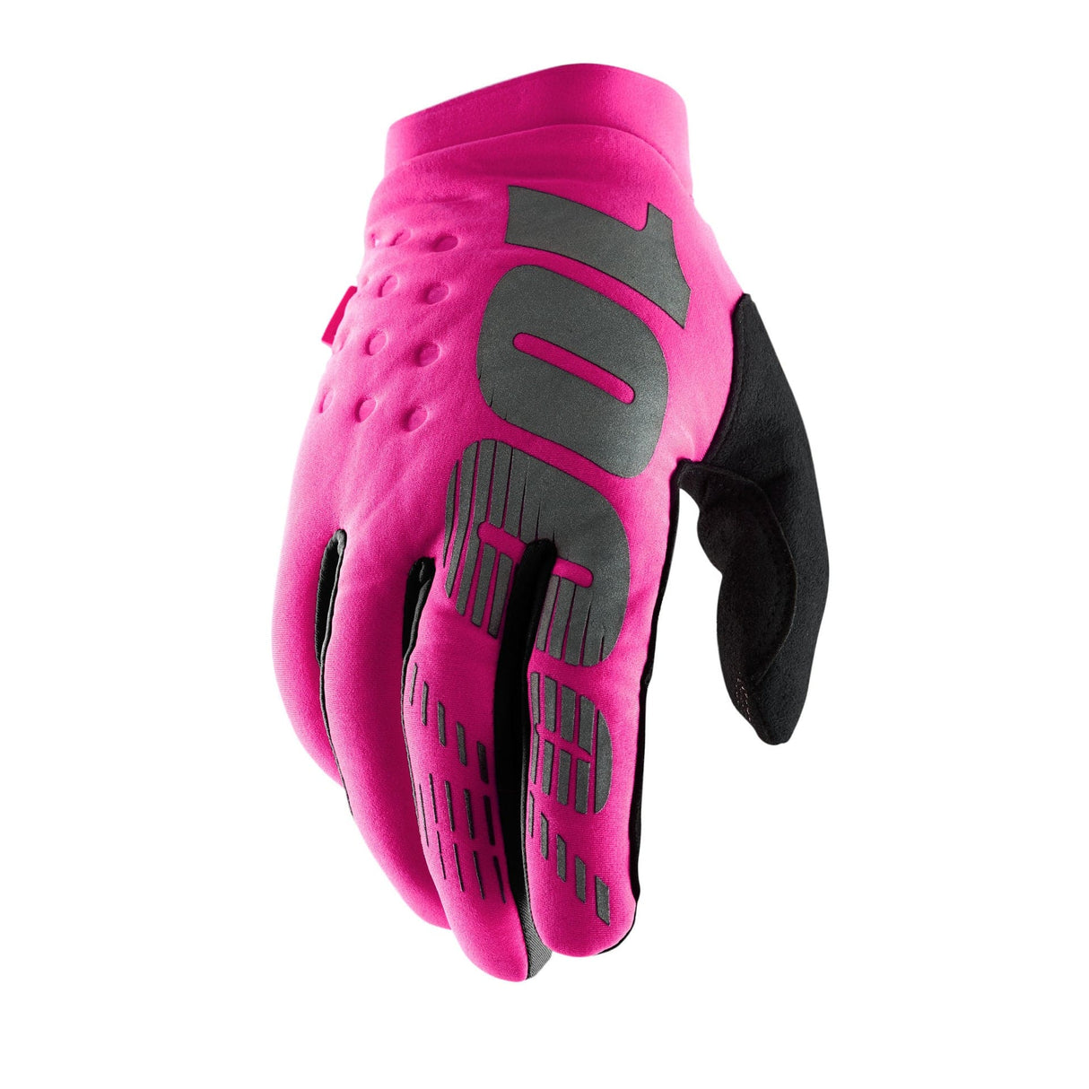 100 Percent BRISKER Womens Gloves Neon Pink/Black
