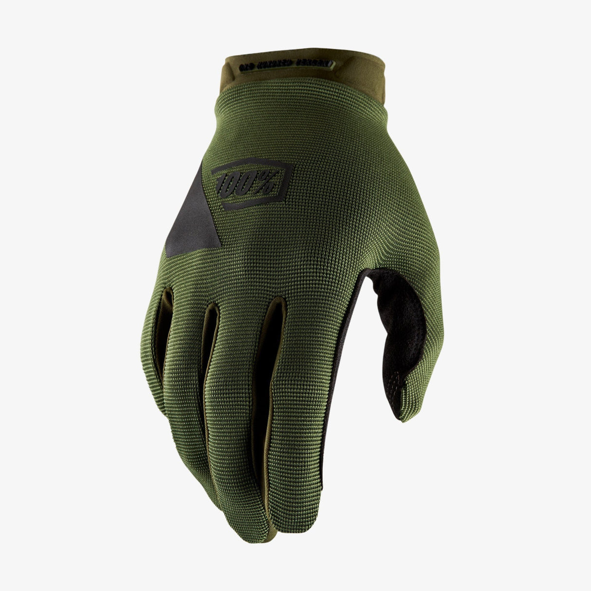 100 Percent RIDECAMP Gloves Army Green/Black