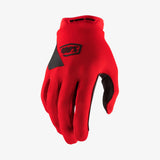 100 Percent RIDECAMP Gloves Red