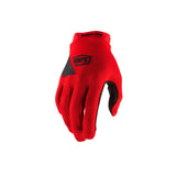 100 Percent RIDECAMP Youth Gloves Red