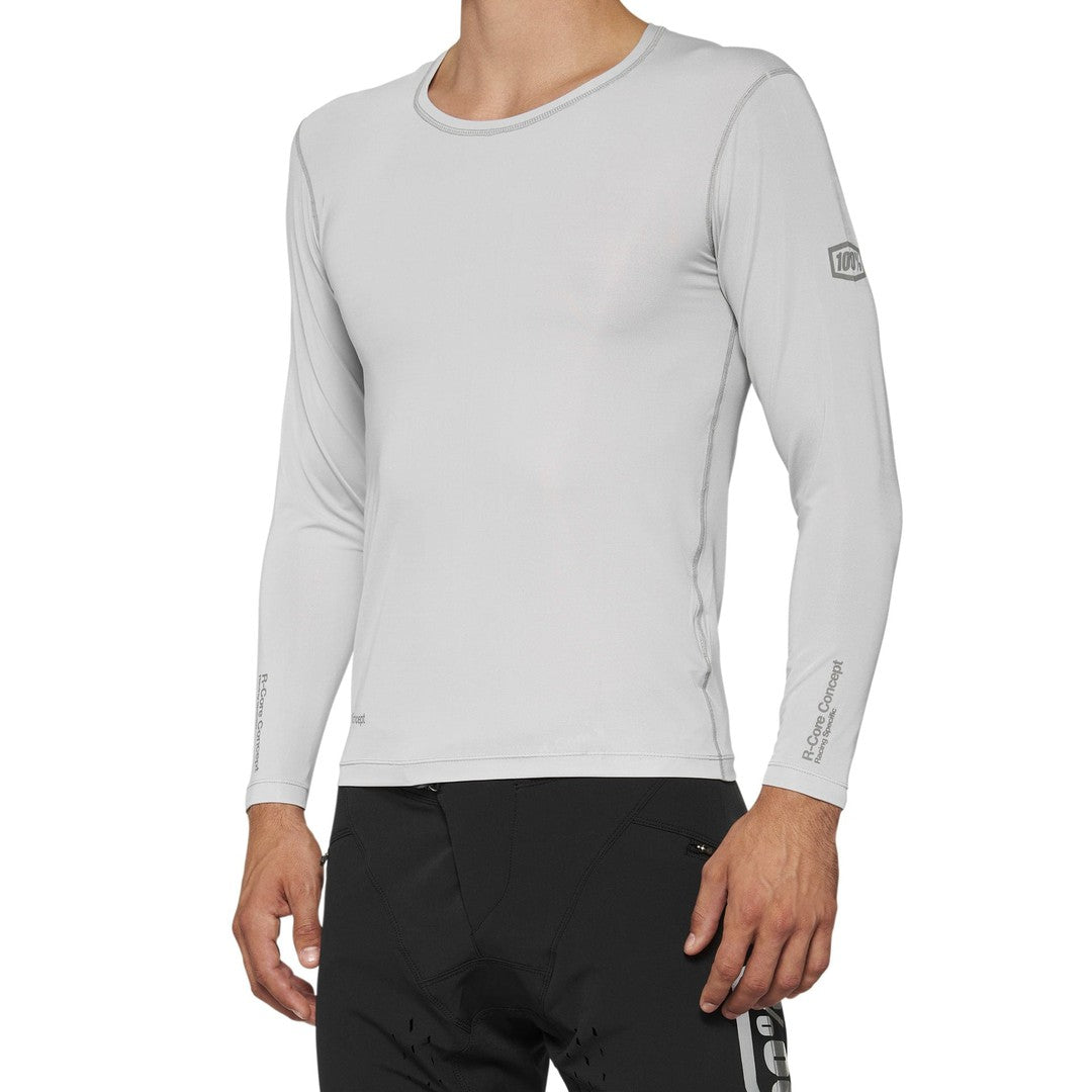 100 Percent R-CORE CONCEPT LS Jersey Grey
