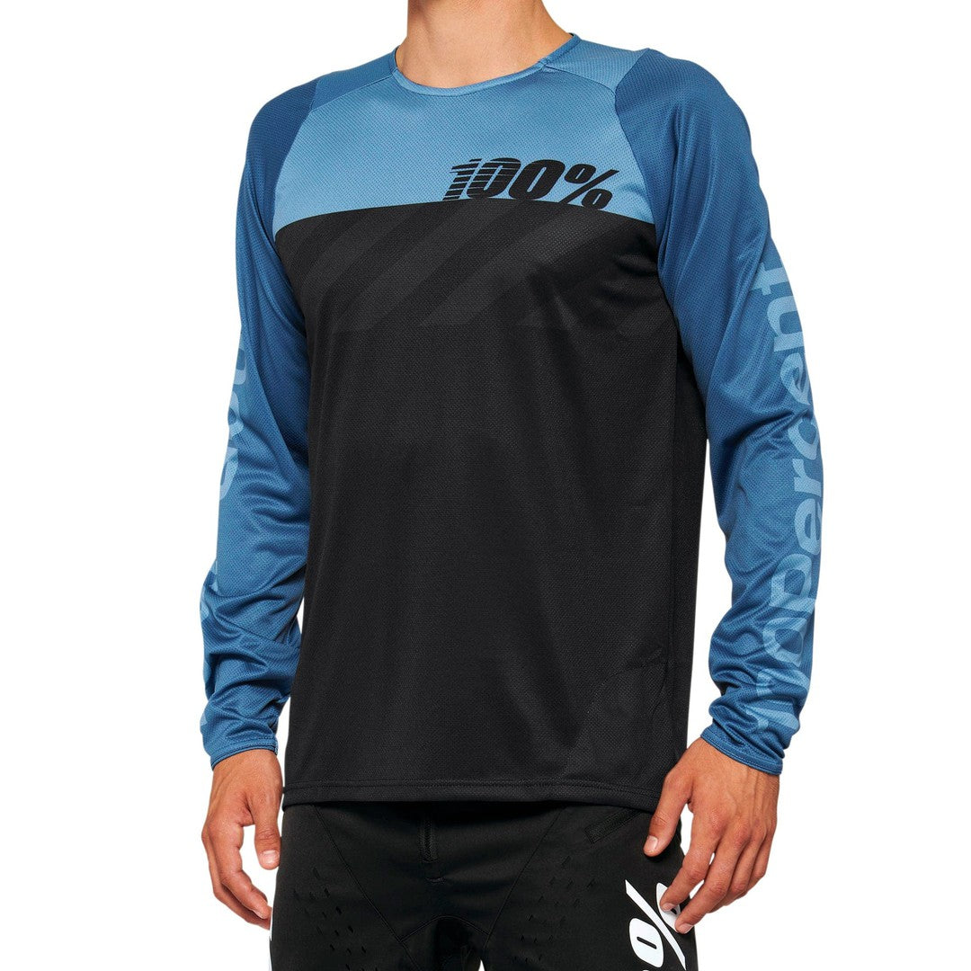 100 Percent R-CORE Jersey Black/Slate Blue