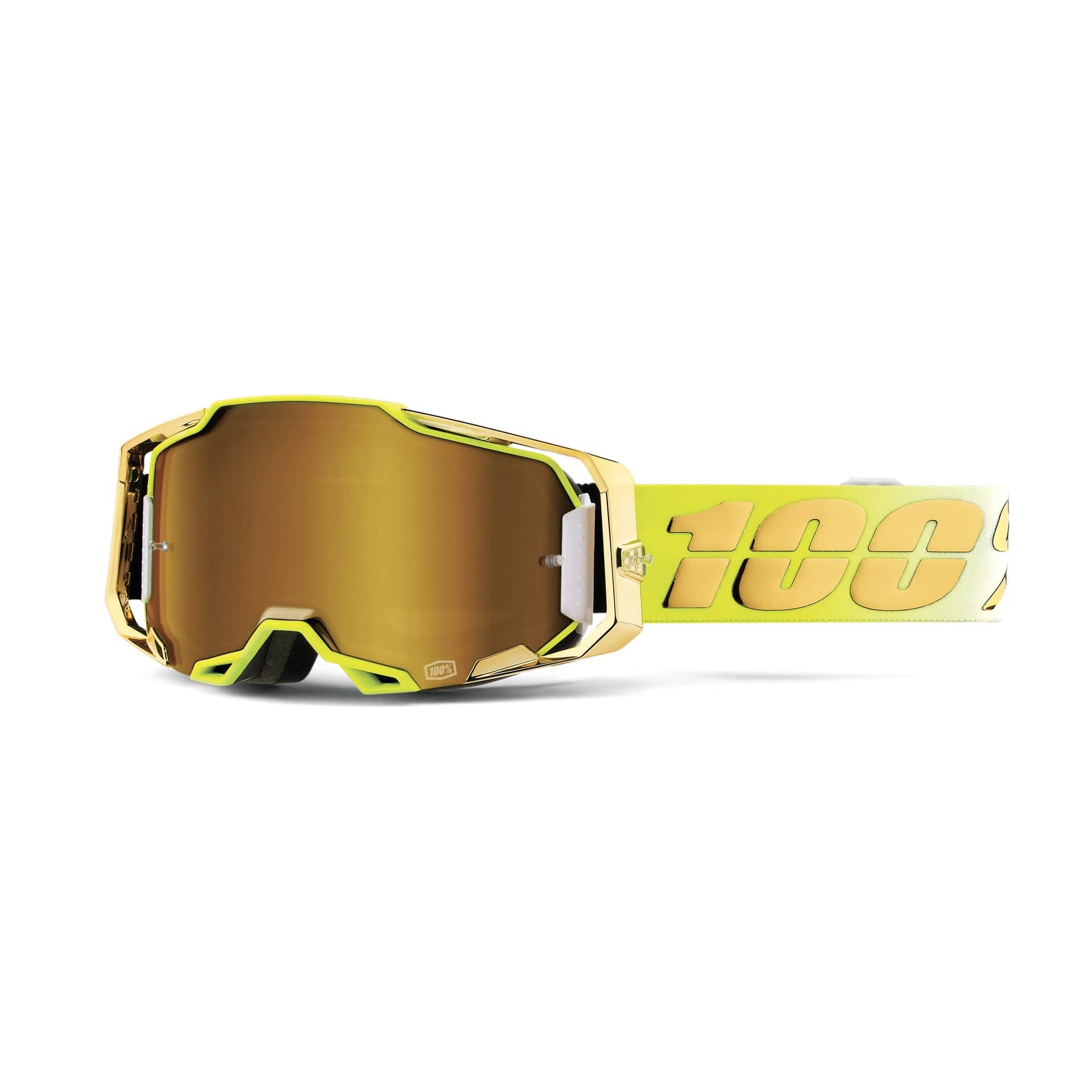 100 Percent ARMEGA Goggle Feelgood - True Gold Mirror – Crooze