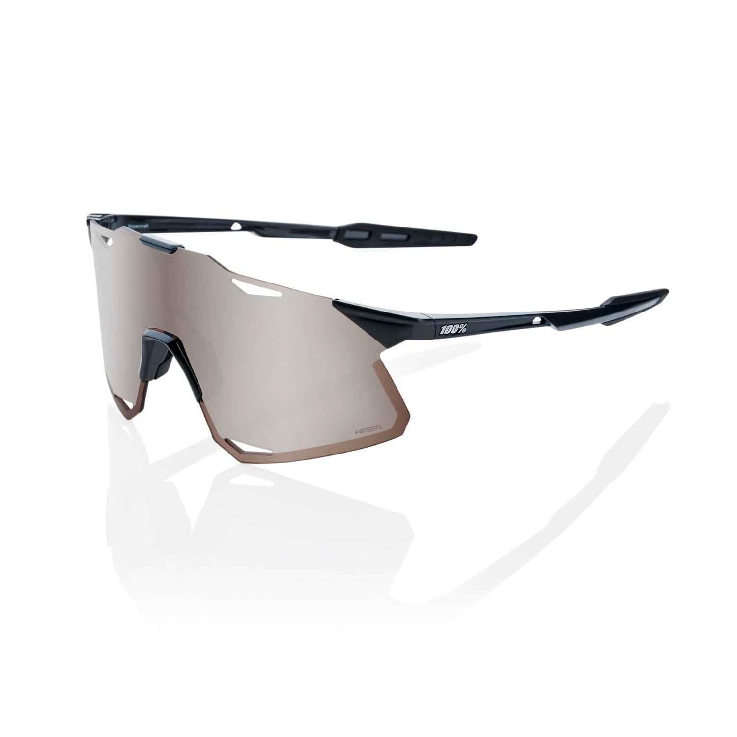 100 Percent Eyewear HYPERCRAFT - Gloss Black - HiPER Silver Mirror