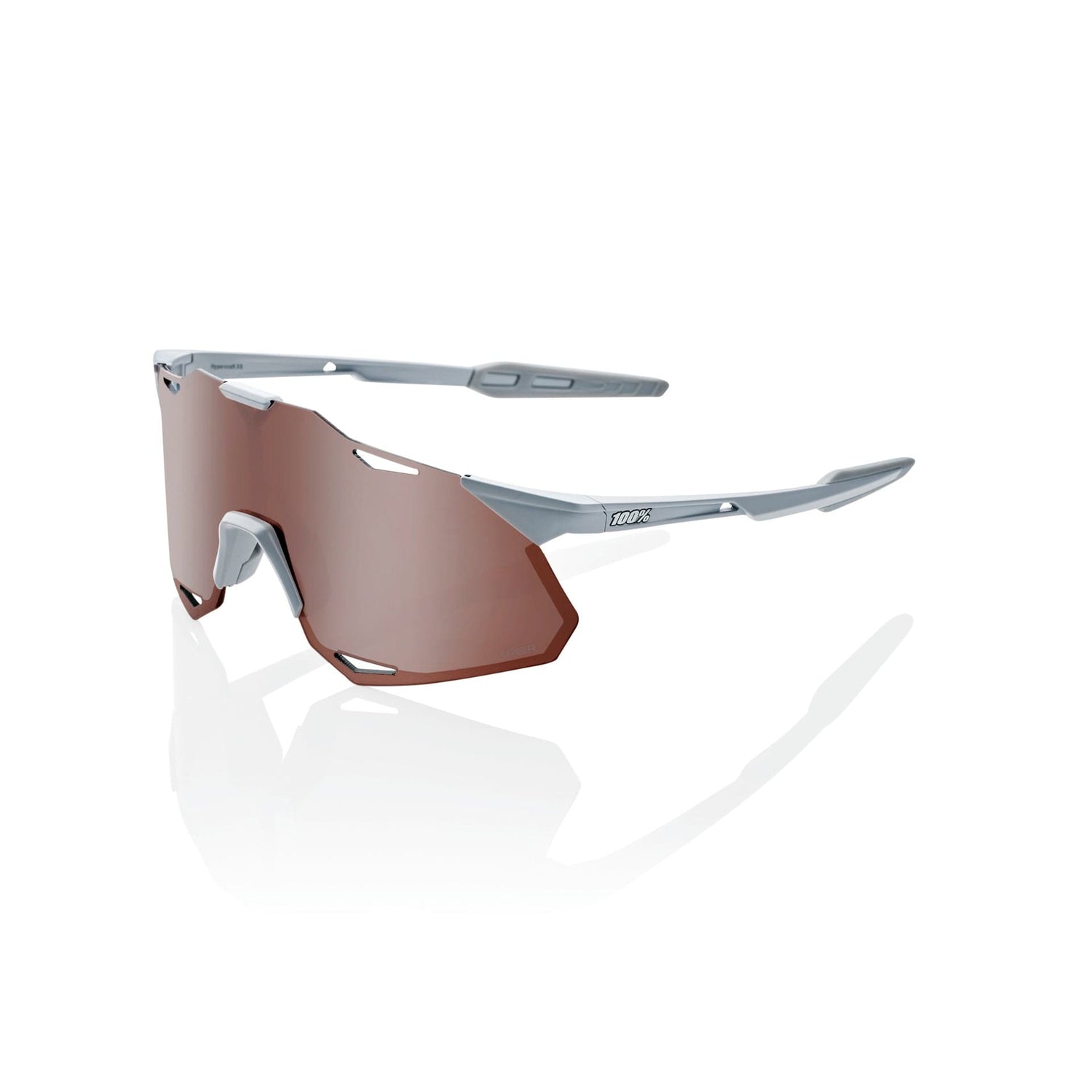 100 Percent Eyewear HYPERCRAFT XS - Matte Stone Grey - HiPER Crimson Silver