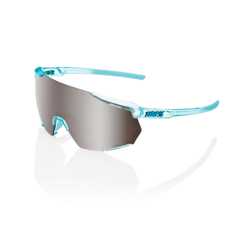 100 Percent Racetrap 3.0 Sunglasses Translucent Mint/HiPER Silver Lens