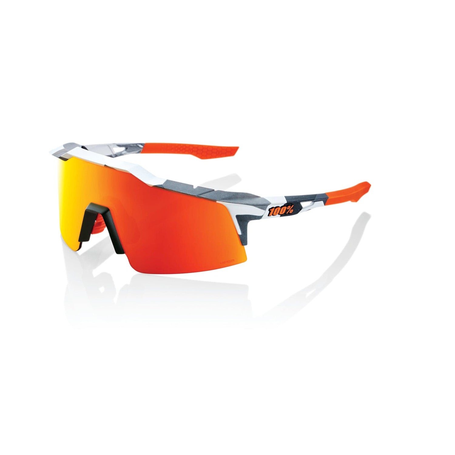 100 Percent Eyewear SPEEDCRAFT SL - Soft Tact Grey Camo - HiPER Red  Mirror