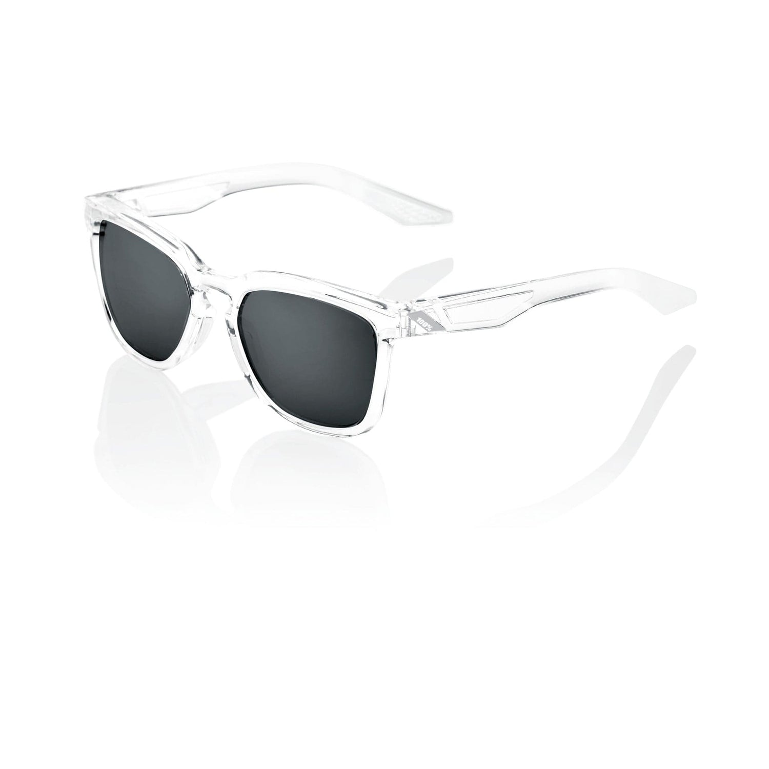 100 Percent Eyewear HUDSON - Polished Crystal Haze - Black Mirror