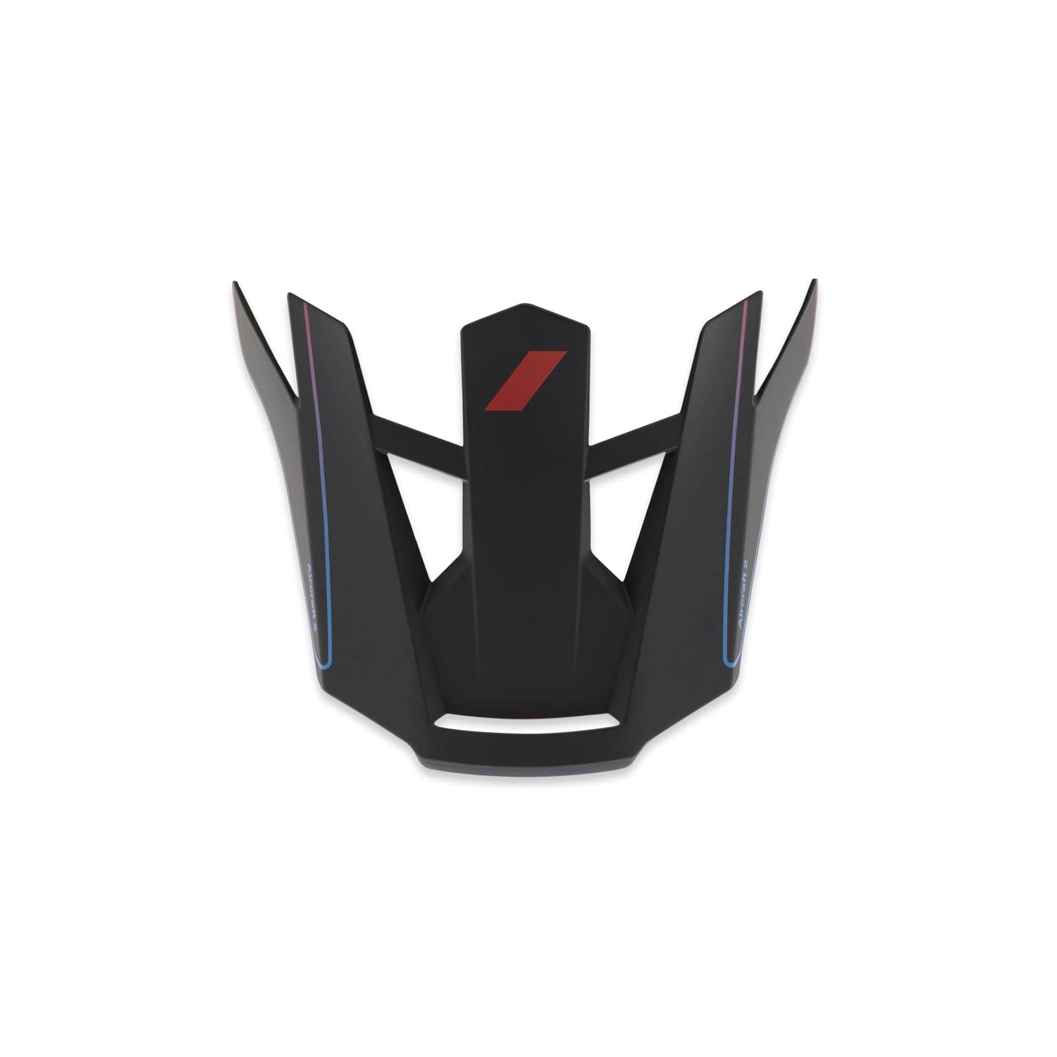 100 Percent AIRCRAFT 2 Repl Visor Carbon Steel Blue/Neon Red