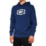 100 Percent ICON Pullover Hoodie Fleece Navy