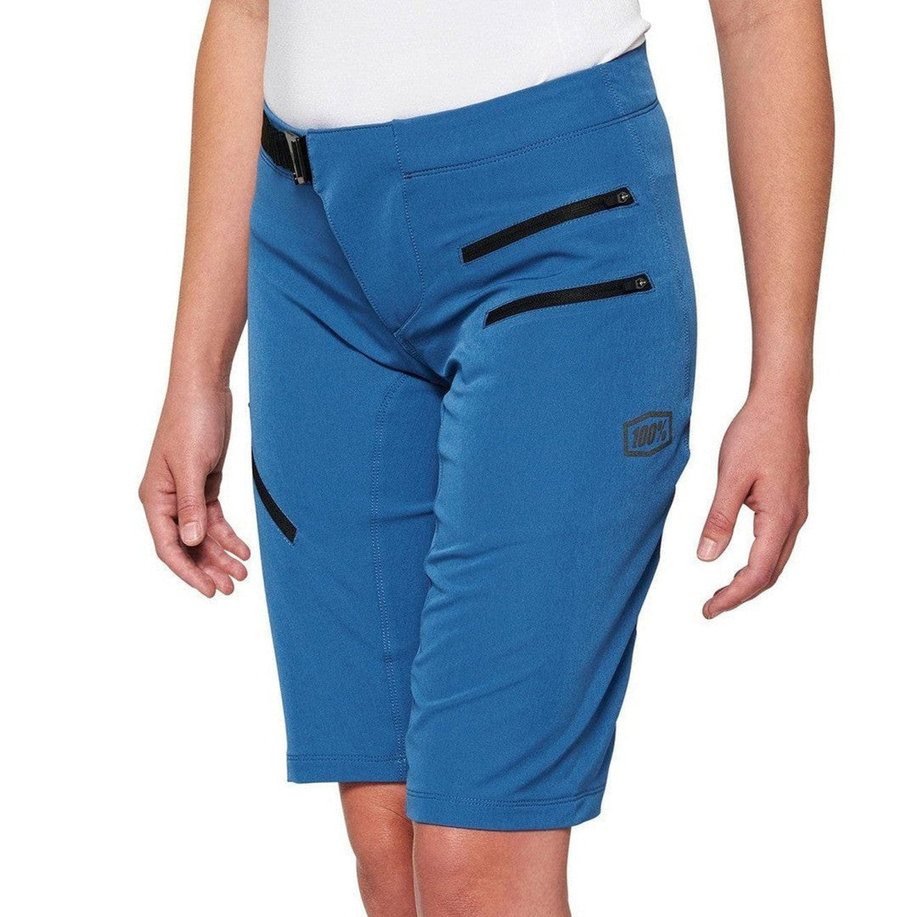 100 Percent AIRMATIC Womens Shorts Slate Blue