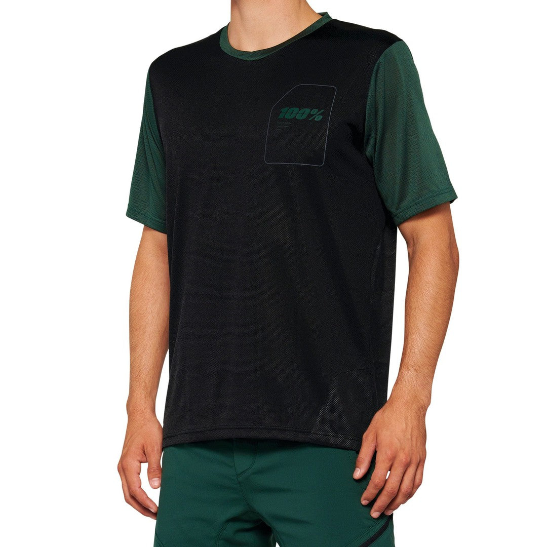 100 Percent RIDECAMP Jersey Black/Forest Green