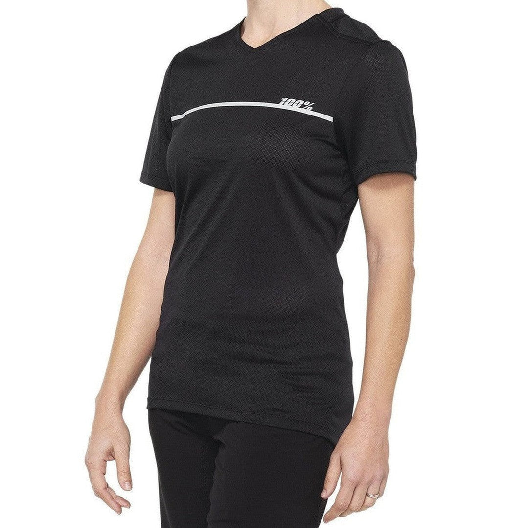 100 Percent RIDECAMP Womens Jersey Black/Grey