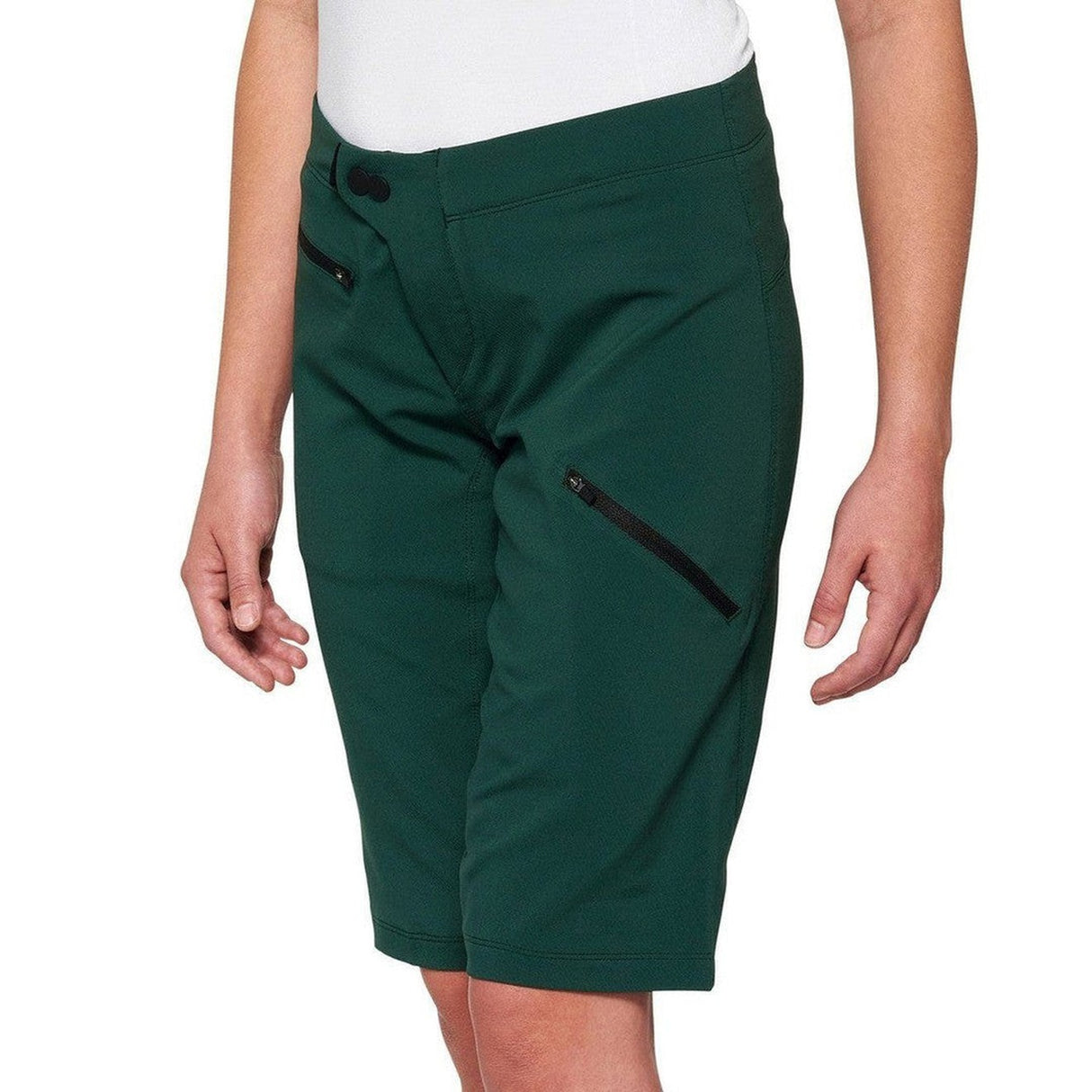 100 Percent RIDECAMP Womens Shorts Forest Green