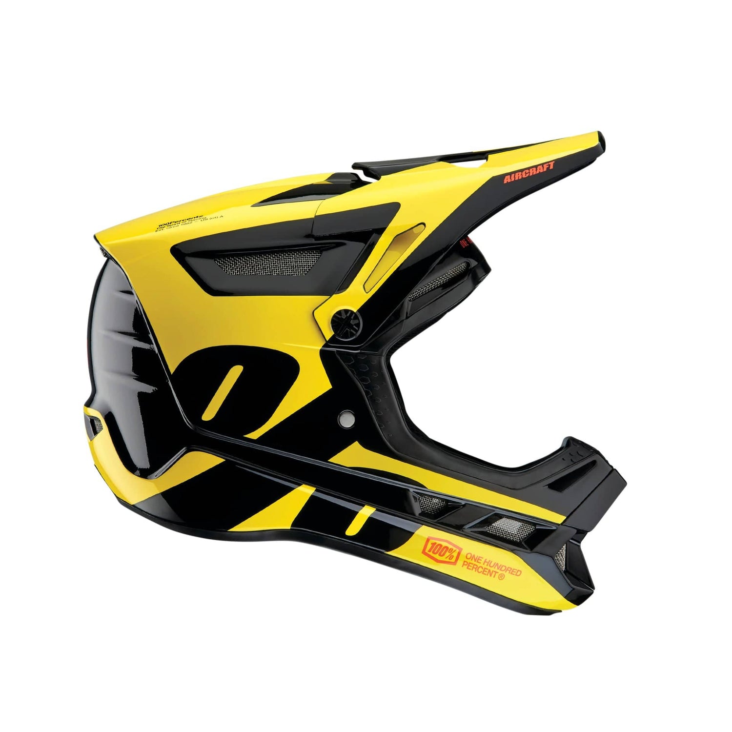 100 Percent AIRCRAFT COMPOSITE Helmet LTD Neon Yellow