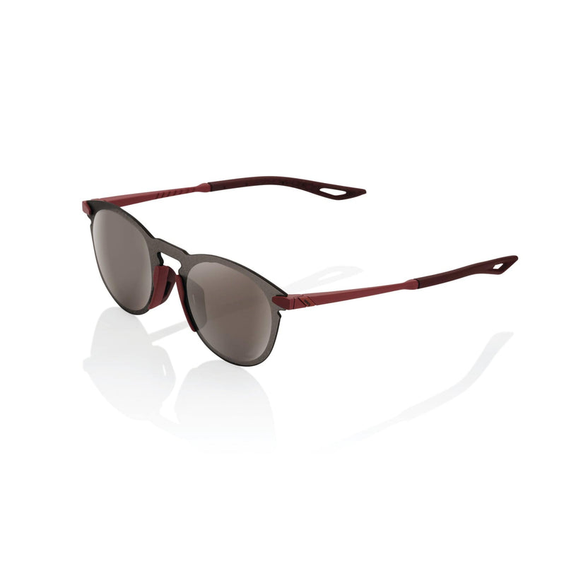 100 Percent Eyewear LEGERE ROUND - Soft Tact Crimson - HiPER Silver Mirror