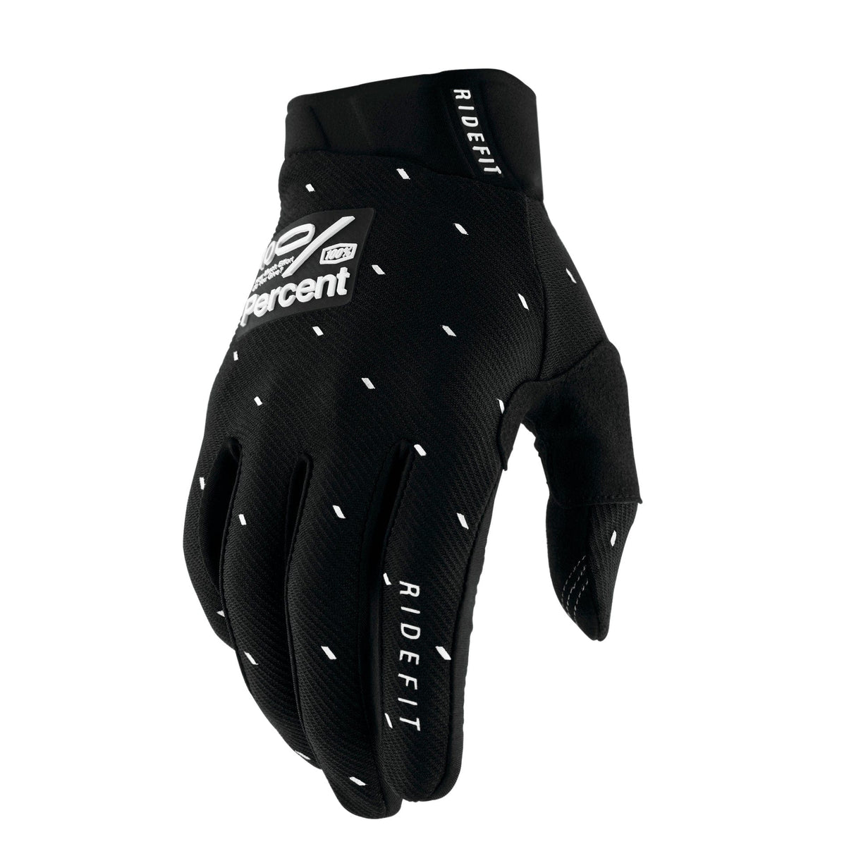 100 Percent RIDEFIT Gloves Slasher Black