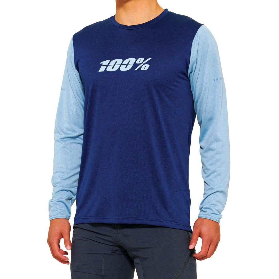 100 Percent RIDECAMP LS Jersey Navy/Slate