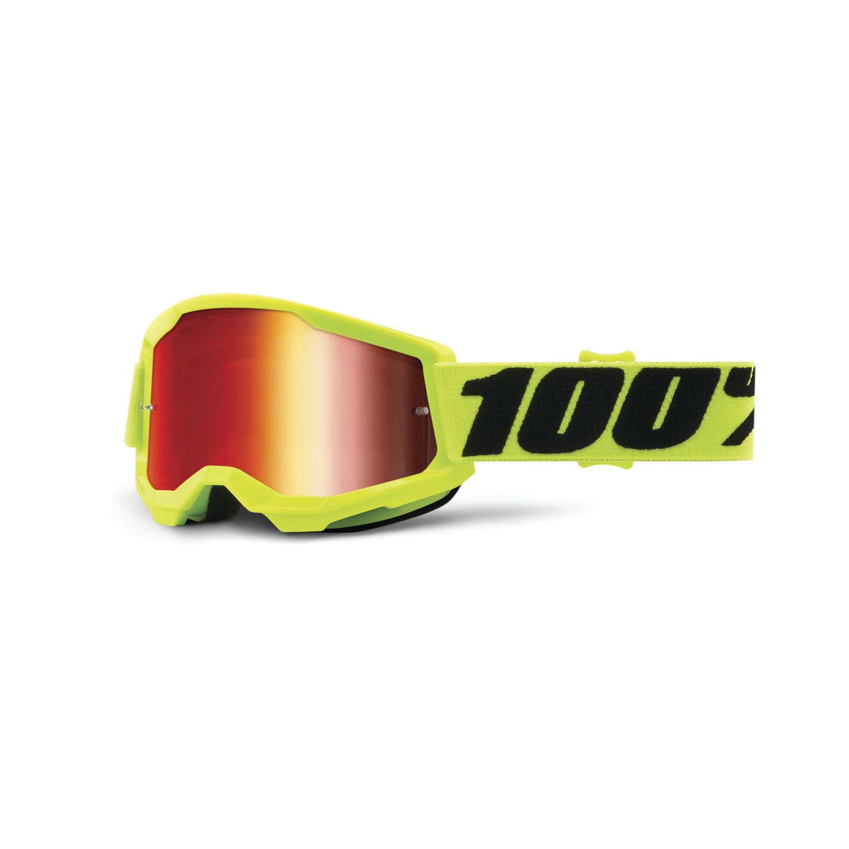 100 Percent STRATA 2 Youth Goggle Fluo/Yellow - Mirror Red
