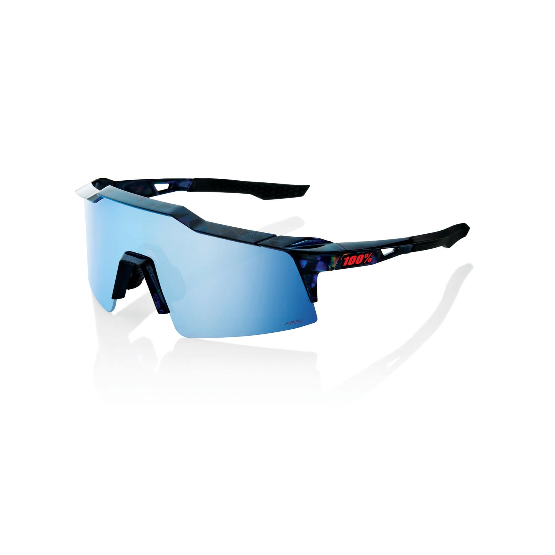 100 Percent Eyewear SPEEDCRAFT SL - Black Holographic - HiPER Blue