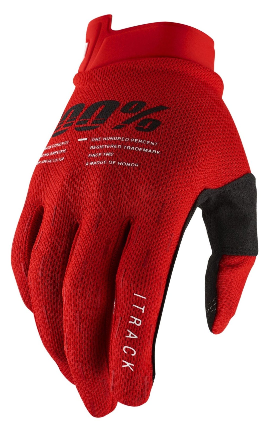 100 Percent iTRACK Gloves - Red 