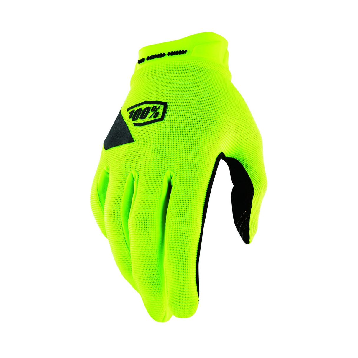 100 Percent RIDECAMP GEL Gloves Fluo Yellow
