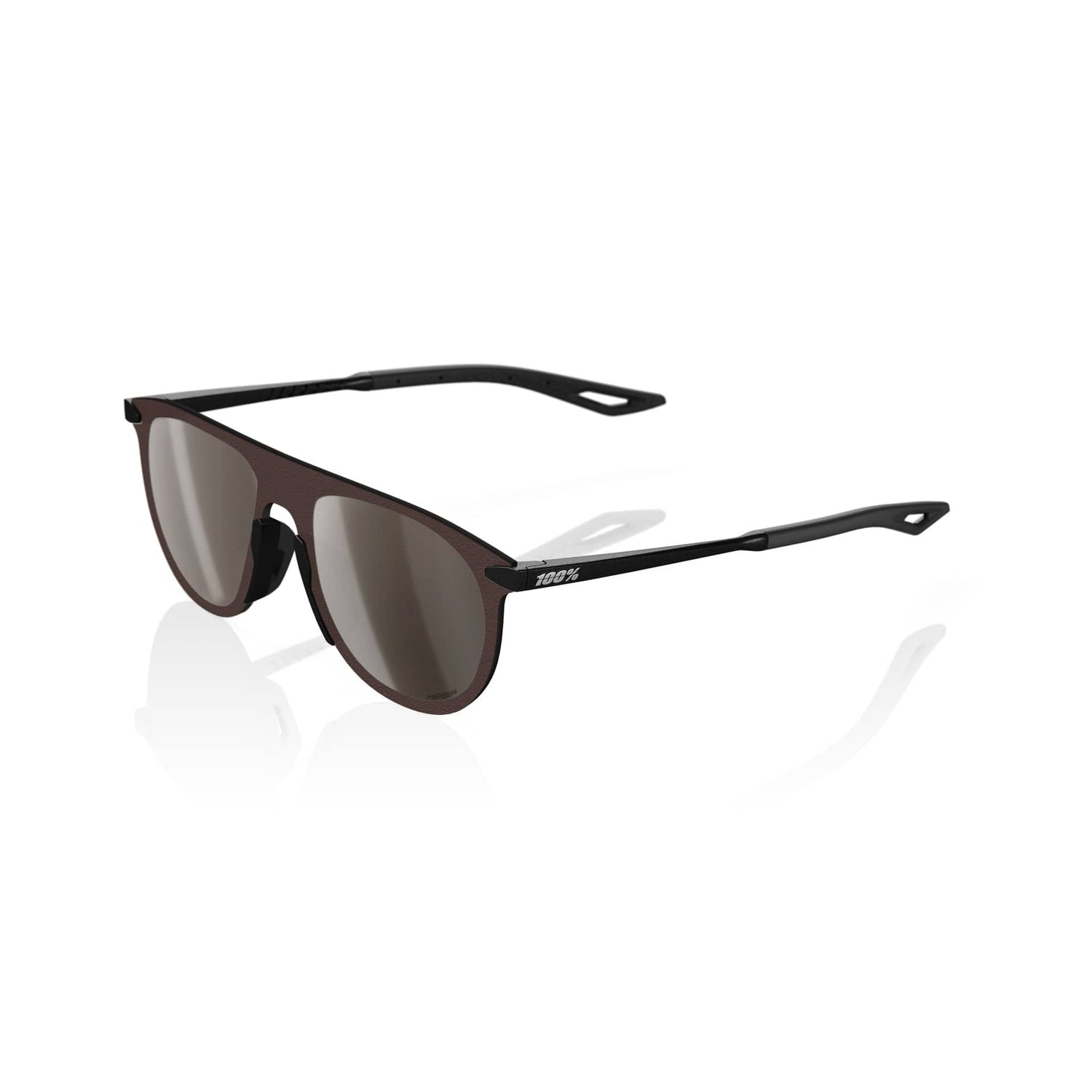 100 Percent Eyewear LEGERE COIL - Matte Black - HiPER Silver Mirror