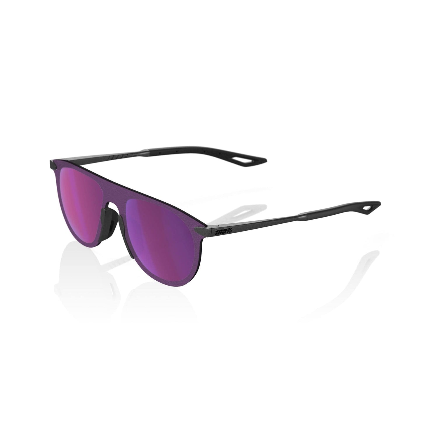 100 Percent Eyewear LEGERE COIL - Matte Gunmetal - Pink Mirror