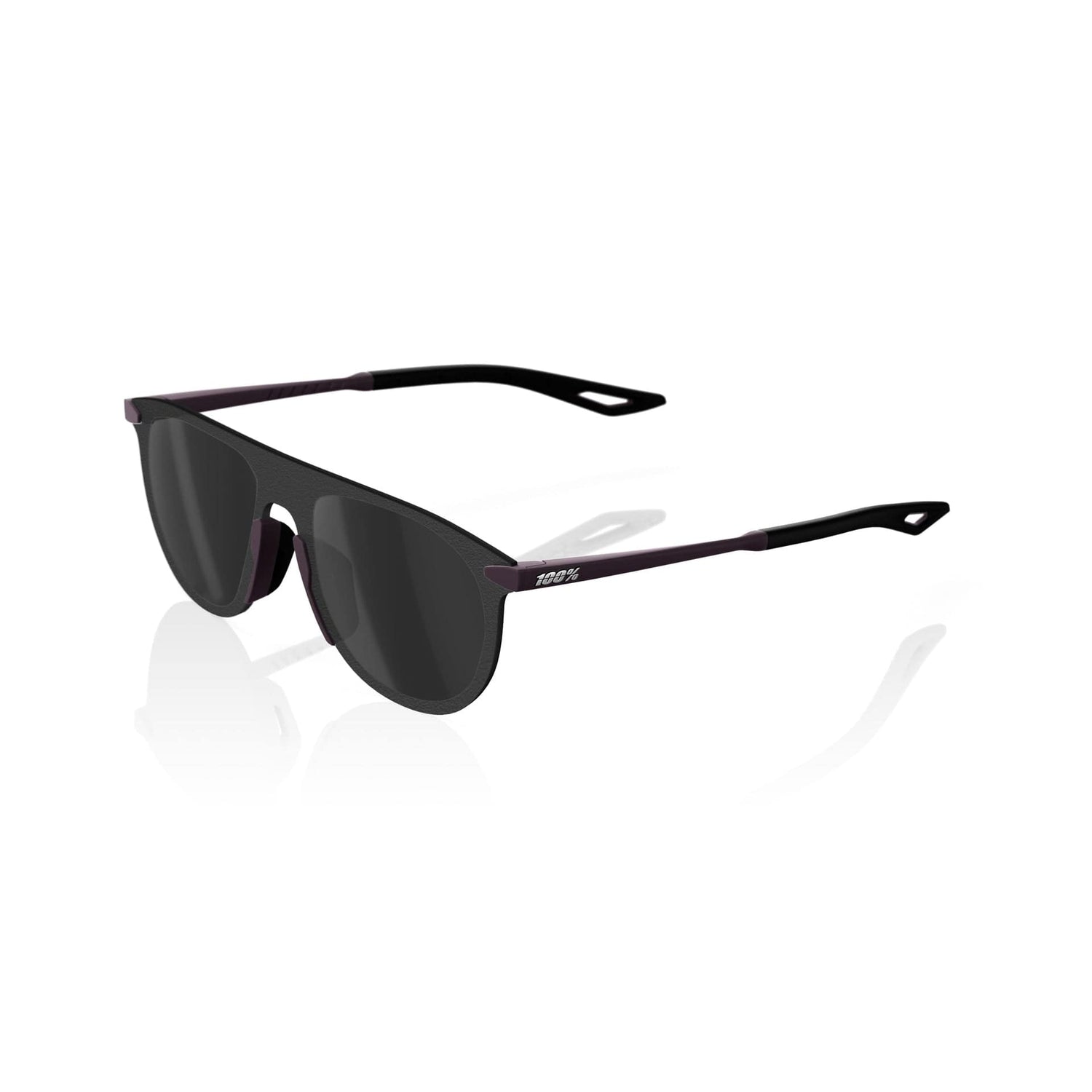 100 Percent Eyewear LEGERE COIL - Soft Tact Deep Purple - Black Mirror