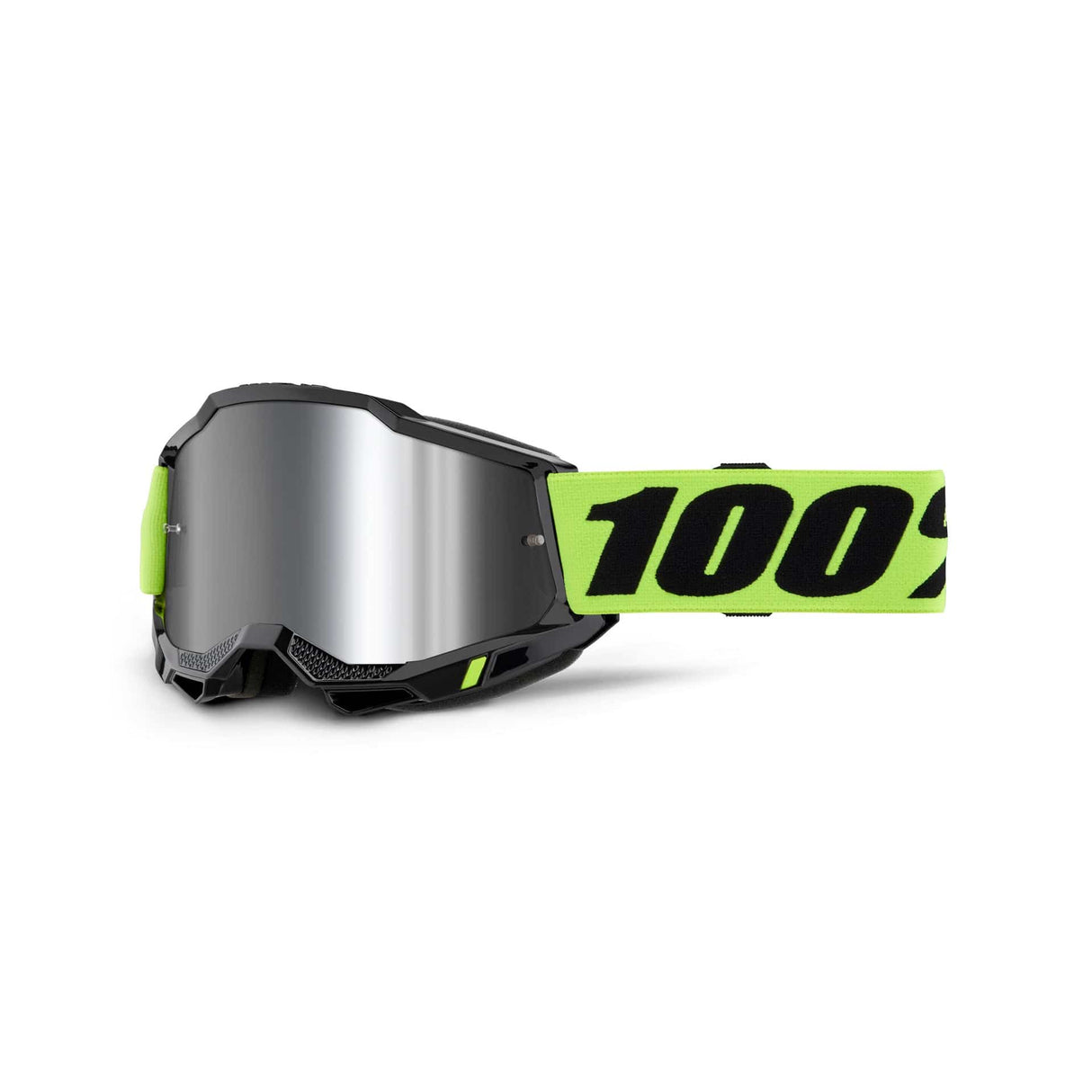 100 Percent ACCURI 2 Goggle Neon Yellow - Mirror Silver