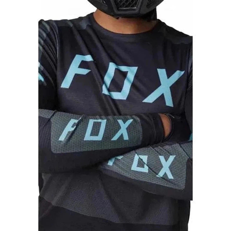 FOX Defend LS Jersey Emerald - sleeves